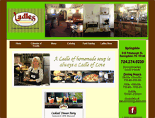 Tablet Screenshot of ladleskitchen.com